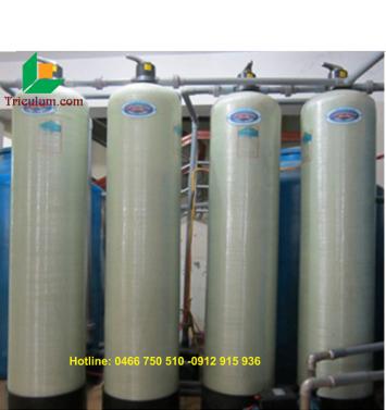 Hệ thống lọc nước giếng khoan 4 cột ở Thượng Thanh Long Biên 