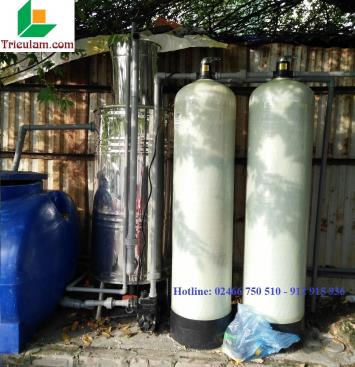 Hệ thống xử lý nước giếng khoan khu vực Long Biên, Hà Nội