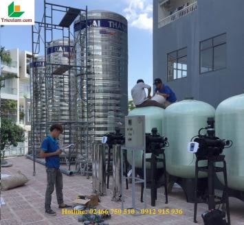 Lắp đặt hệ thống lọc xử lý nước giếng khoan công nghiệp tại Vĩnh Phúc