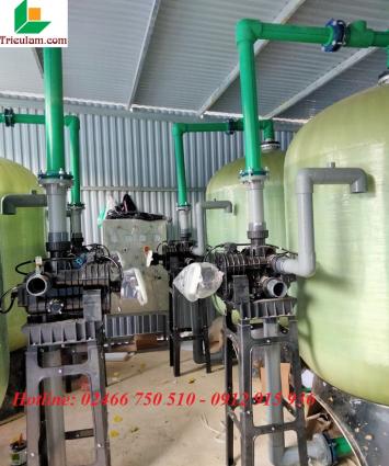Triển khai hệ thống máy lọc nước tổng khu vực Ba Vì, Hà Nội