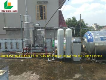 Lắp đặt hệ thống máy lọc nước giếng công nghiệp ở Thanh Oai, Hà Nội